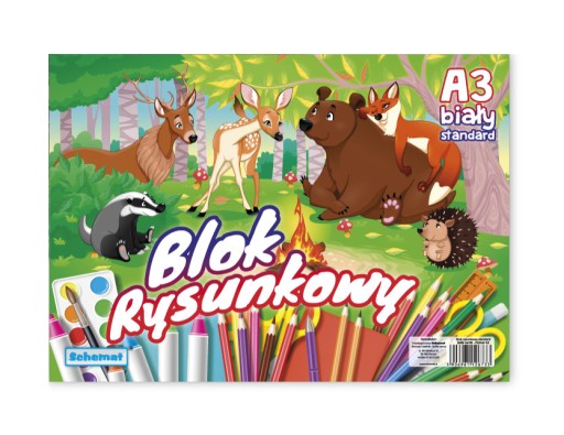 ŠKOLSKÝ BLOK, BIELY, A3, 20 listov