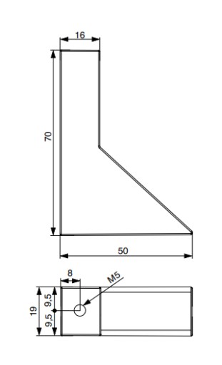 UPEVŇOVANIE STROPNÝCH TYČOV, SADA RIEX TMAVO SIVÁ