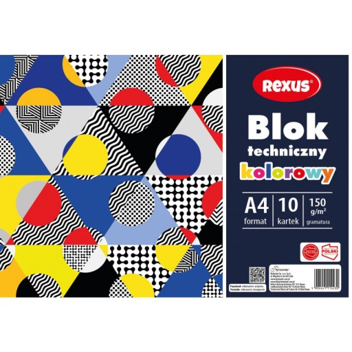 FAREBNÝ TECHNICKÝ BLOK A4 BENIAMIN 10 listov