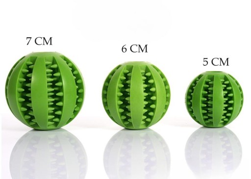Gumená loptička, chutná loptička pre psov, REKUPERAČNÉ ZÚBKA, 5 cm
