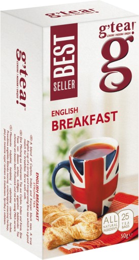 g'Tea English Breakfast čierny čaj 50g 25 tb