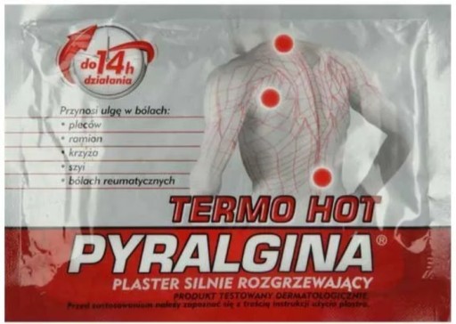 PYRALGINA Termo Hot, vyhrievacia náplasť, 1 ks.