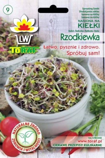 Reďkovka semená na klíčky 20g BIONASIONA nakličovací box
