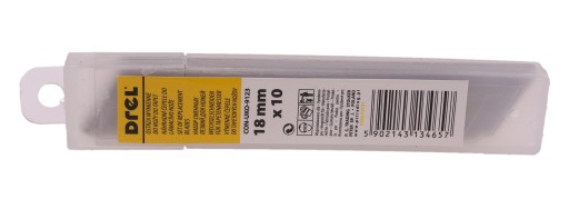 LAMACIE ČEPELE 18 mm NÁHRADNÁ VLOŽKA NÁHRADNEJ ČEPELE PRE NŮŽ NA TAPETY 10 ks