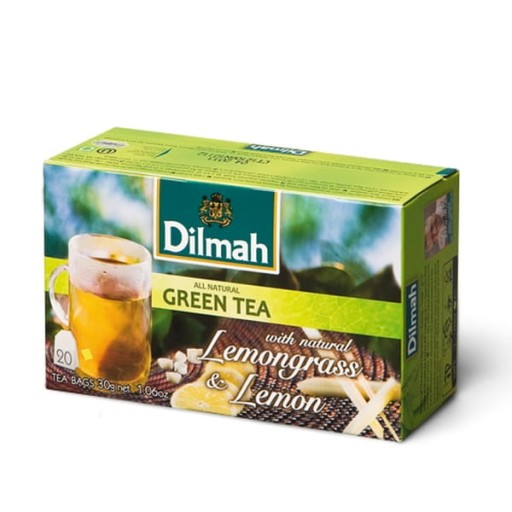 Zelený čaj Dilmah Citrónová tráva a citrón ex20