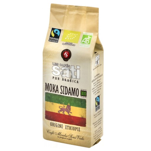 CAFE SATI MOKA SIDAMO BIO - BIO MLETÁ KÁVA 250G