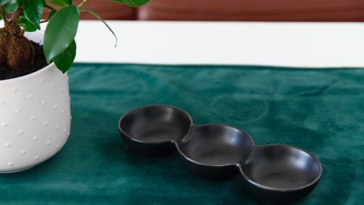 MISKY, 3 PORCELÁNOVÉ NÁDOBKY NA DIP OMÁČKY