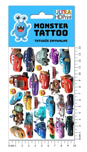 UMÝVAJÚCE DOČASNÉ TETOVANIE PRE DETI DETSKÉ AUTÍČKY ORIGINÁLNE VZORKY