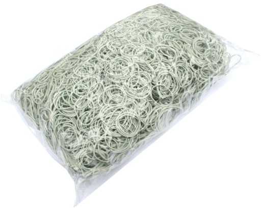 GUMA NA RECEPTY MALÉ SILNÉ 30 mm x 1,5 mm BIELE 1 KG