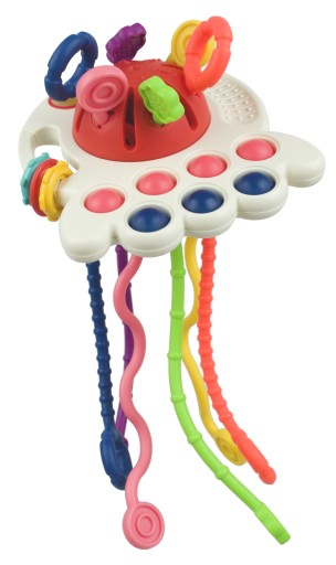 MONTESSORI KRAB SENSORY HRAČKA NA ZÁZNAMKY PRE DOJČATÁ 4V1