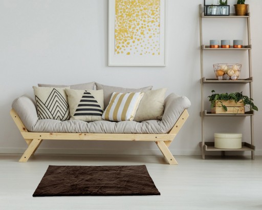 Kožušinový kúpeľňový koberec Mäkký dekoračný obyčajný králik 40x60