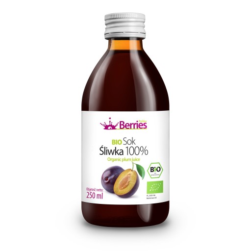 BIO šťava Śliwka 100% bio slivková šťava 250ml