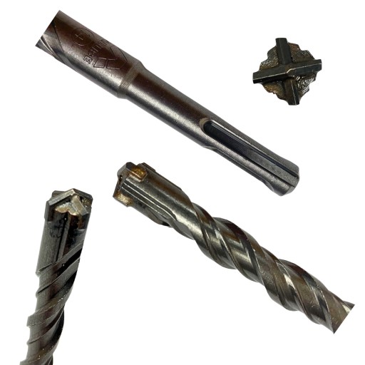 VŔTAK DO BETÓNU VŔTAK 14MM 410MM PRE ŽELEZOBETONOVÉ STENY SDS-PLUS KRÍŽOVÉ TEHLY