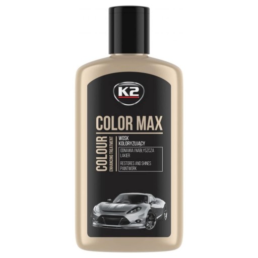 K2 COLOR MAX 250ml ČIERNA FARBACIA VOSK