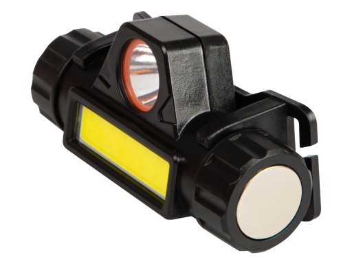 VÝKONNÁ HLAVOVÁ LAMPA S MAGNETOVÝM COB LAMPOU ODNÍMATEĽNÁ USB LED 4V1