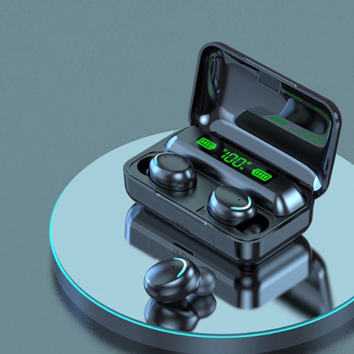 BEZDRÔTOVÉ SLÚCHADLÁ DO UŠÍ BLUETOOTH 5.1 + POWERBANK