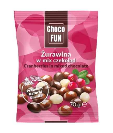 Brusnica v čokoládovom mixe Eurohansa 70g