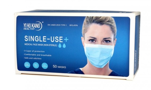 HYGIENICKÉ MASKY MASKY OCHRANNÁ MASKA 50 KS JEDNORÁZOVÉ