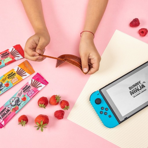 ZAJÍČIK NINJA OVOCIE Jablkovo-jahodový snack 16g