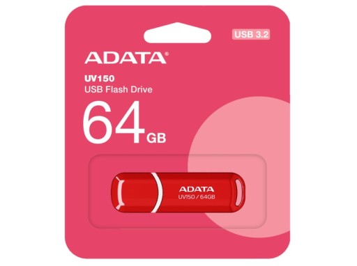 ADATA UV150 flash disk 64GB USB 3.2 červený