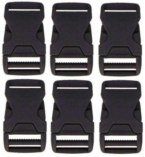 Plastová pracka na opasok 2cm 20mm - 6 ks