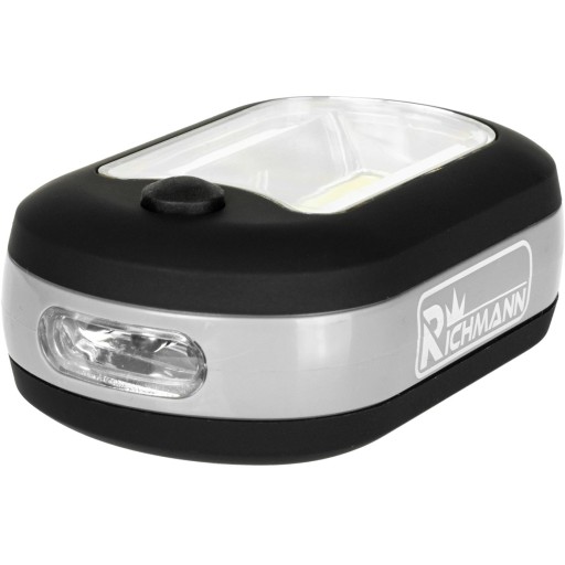 C6808 štvorcové svietidlo COB LED +3 LED magnet .3xAAA Richmann