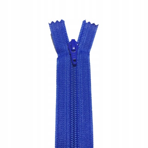 YKK plastový zips 20 cm na nohavice chrpa modré