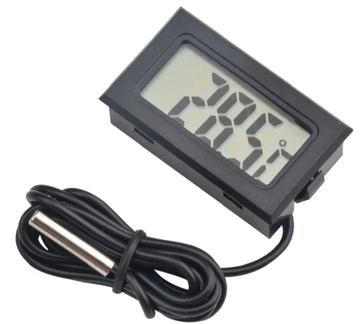 PRESNÝ ELEKTRONICKÝ TEPLOMER S AKVÁRIOVÝM SONDA DIGITÁLNYM LCD DISPLEJOM