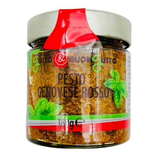 Pesto alla Genovese - červené 180 g gustobuongusto