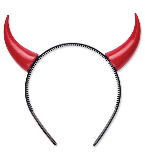 ČELENKA DEVIL RONS, MALÁ ČERVENÁ, UNISEX HALLOWEEN