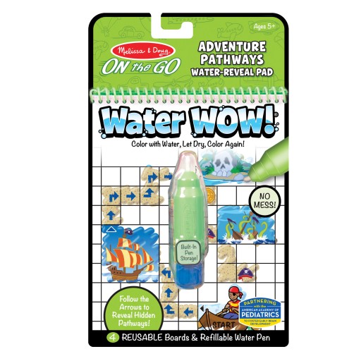 Vodné maľovanky Water Wow dobrodružstvo Melissa Doug Kreatívne omaľovánky