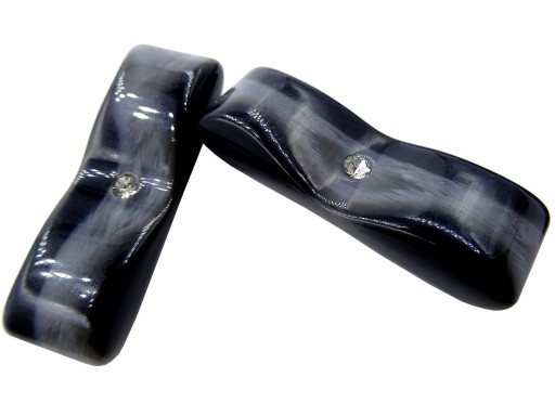 45-15mm Ozdobné gombíky 1 kus, farba ZARA MELANGE so zirkónom K127 15061