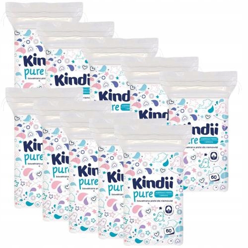 CLEANIC KINDII veľké kozmetické tampóny pre bábätká