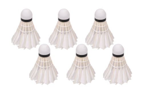 DOI BADMINTON VIVO Feather Shots BIELY 6 ks C-100