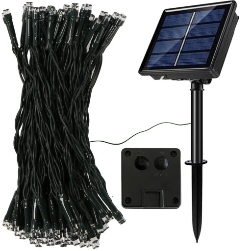 OSVETLENIE VIANOČNÉHO STROMČEKA 100 LED MULTI SOLÁRNE SVETLO GARLANDA BALKÓNOVÁ ZÁHRADA