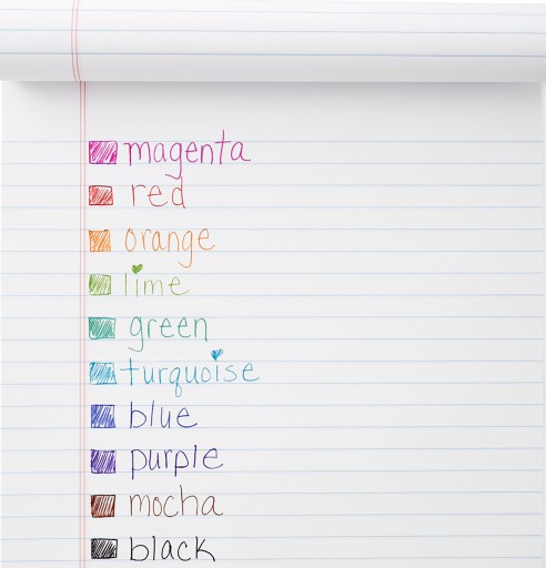 10 kusov Súprava farebných pier Inkjoy 10 FARIEB
