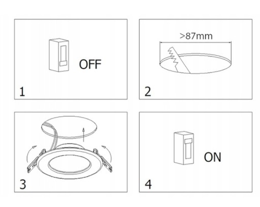 Halogénové SLIM 6W okrúhle stropné LED svietidlo