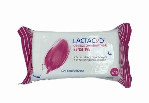 Lactacyd Sensitive Intímne obrúsky 15 ks.