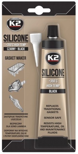 K2 ČIERNY SILIKÓN +350C 85g VYSOKÁ TEP