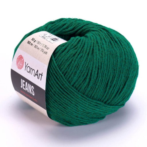 YarnArt Jeans 92 priadza / fľaškovo zelená
