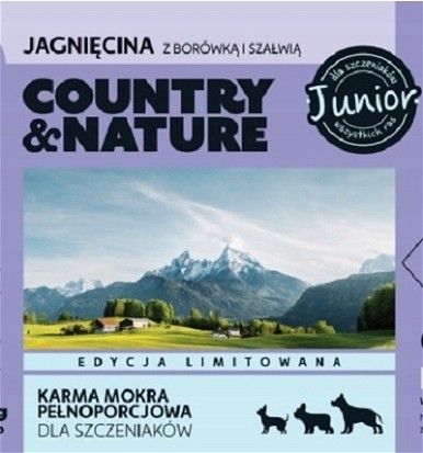 Dr PC Junior jahňacina s čučoriedkami a šalviou 400 g COUNTRY&NATURE