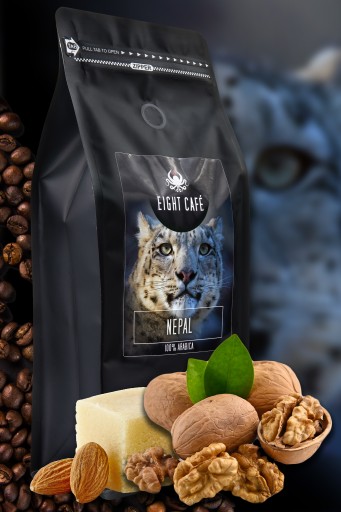 Čerstvo pražené kávové zrná 100% Arabica Nepál 50G pre kávovar na espresso