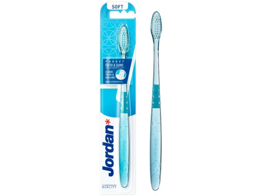 Jemná zubná kefka Jordan Target Teeth Gums