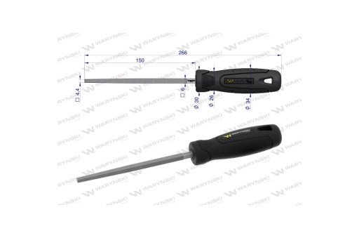 Štvorcový pilník Waryński 150 mm