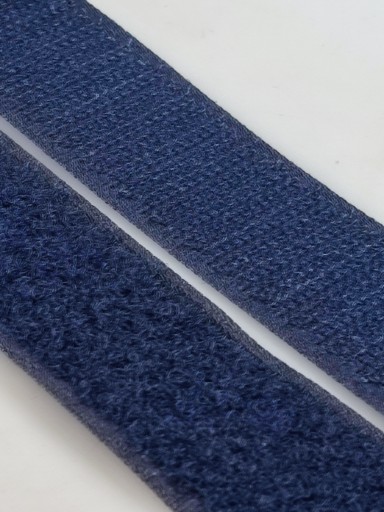 Páska na suchý zips 30 mm NAVY BLUE 1 METER sada
