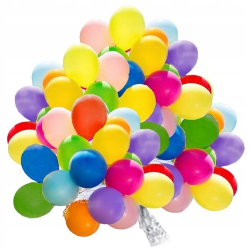 Farebné pastelové narodeninové balóny 25 cm - 100 ks