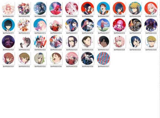 Anime Darling vo Franxx Pins VEĽKÝ VÝBER