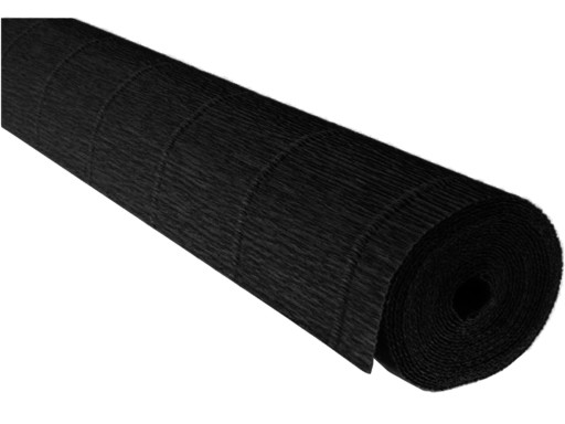 Krepový papier, CRIPPED TALIANSký hodvábny papier, Čierny 180g č. 602 ČIERNA KREPE