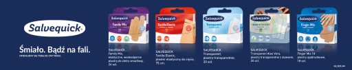 2x náplasti SALVEQUICK FAMILY MIX flexibilné VODEODOLNÉ mix veľkosti 26 ks