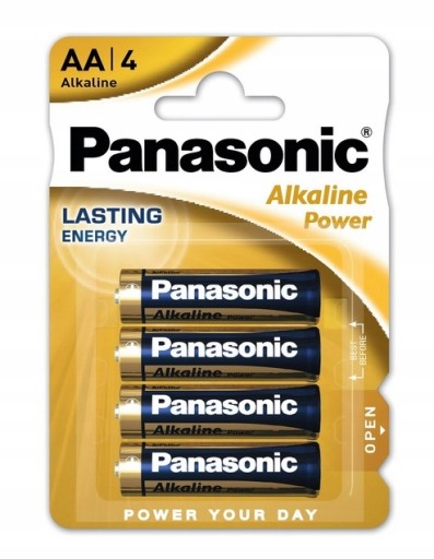 Alkalická batéria PANASONIC LR6 AA, 4 kusy
